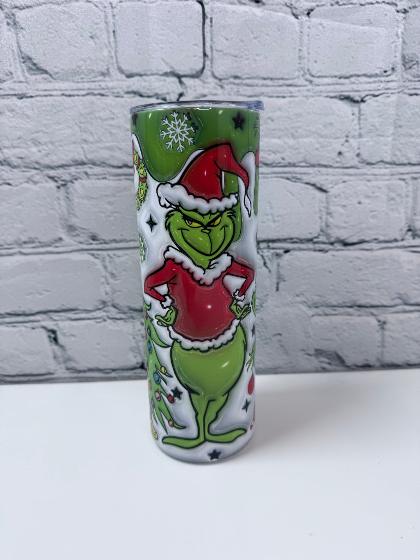Grinch Stainless Steel Skinny Tumbler 20 oz Perfect Christmas Gifts