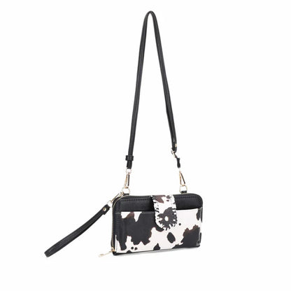 Cow Print Crossbody Wallet