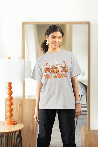 Fall Vibes Design Unisex t-shirt Adult Size