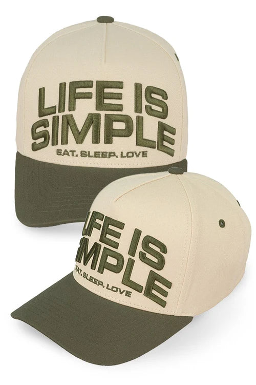 Life Is Simple Trucker Hat – Vintage Retro Style Baseball Cap